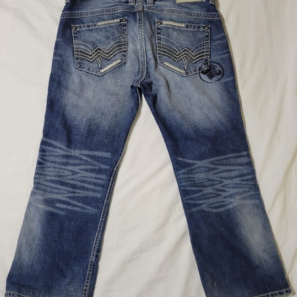 Affliction Men's Distress Jeans - Picture 3 of 8